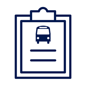 Icon of ICBC documents on a clipboard