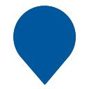 Blue map pin