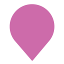 Pink map pin