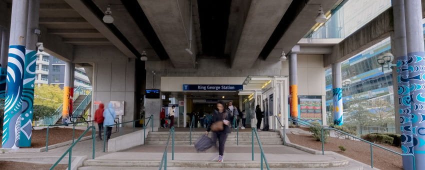 Mural Arts at King George SkyTrain Station