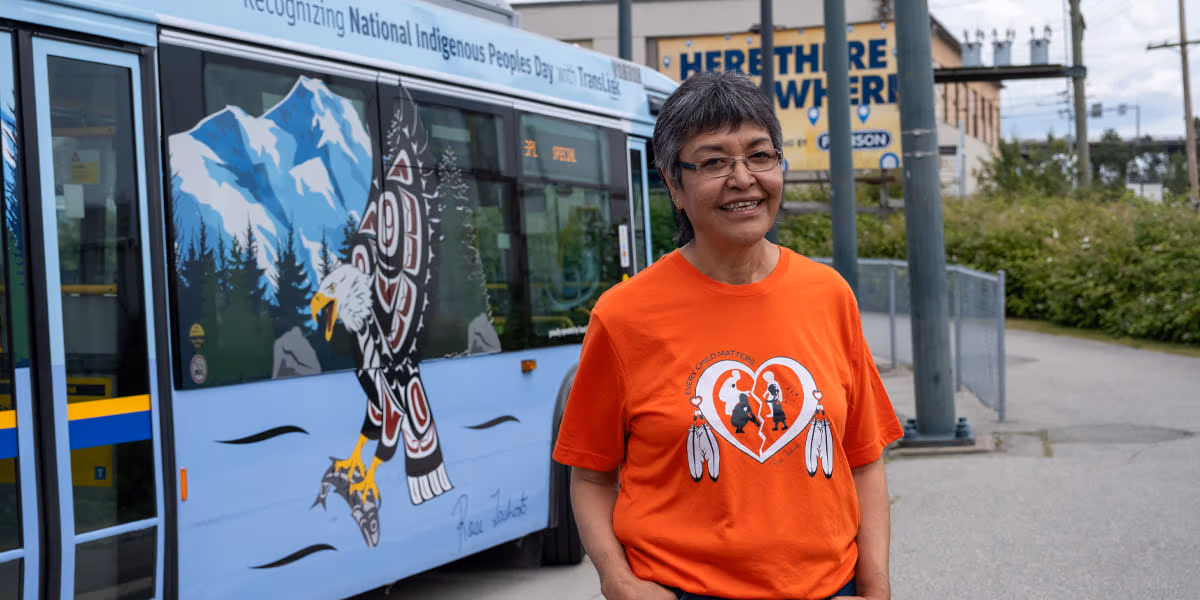 Art-Wrapped Bus artist, Rose Tashoots