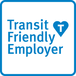 Transit Friendly Employer stamp logo
