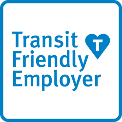 Transit Friendly Employer stamp logo