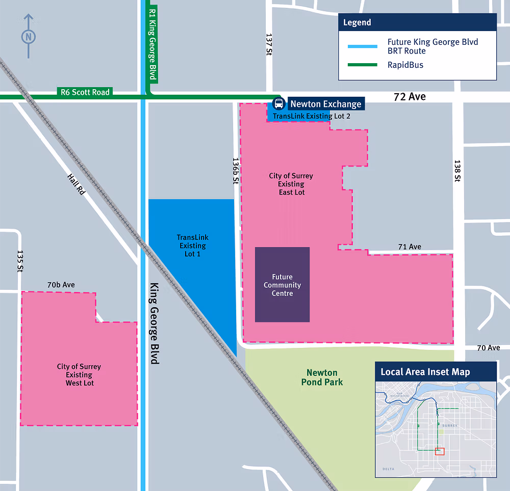 Location map of Newton Masterplan real estate project