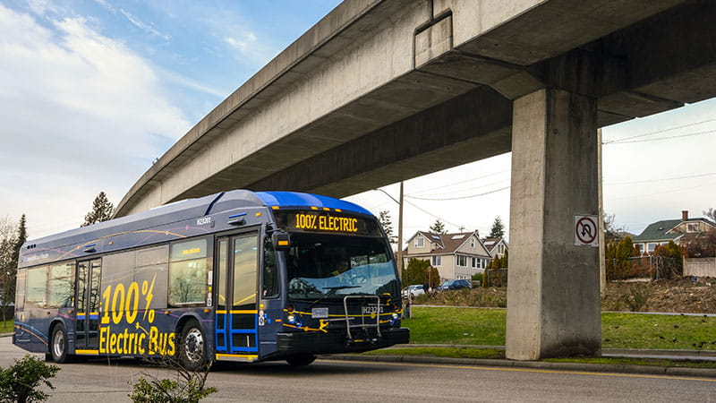 A TransLink Electric Bus