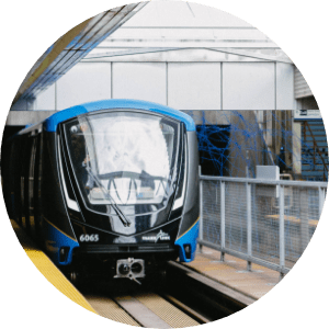 SkyTrain at station platform