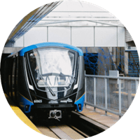 SkyTrain at station platform