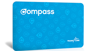 A blue adult Compass Card