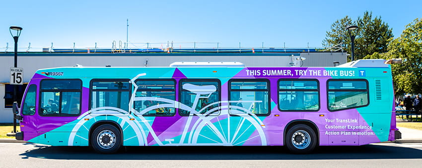 Bike bus exterior shot