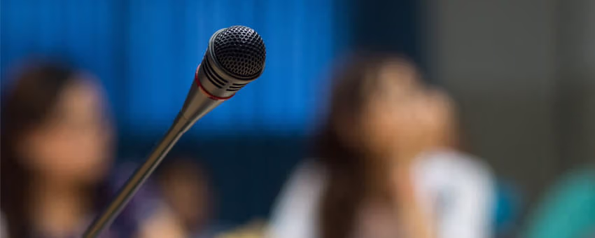 Microphone in a board room