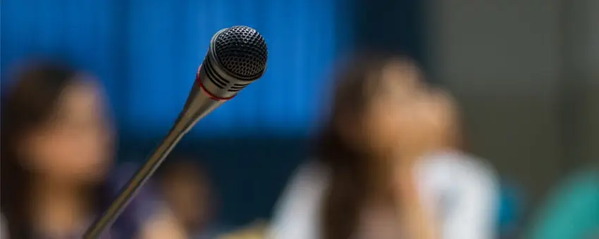 Microphone in a board room