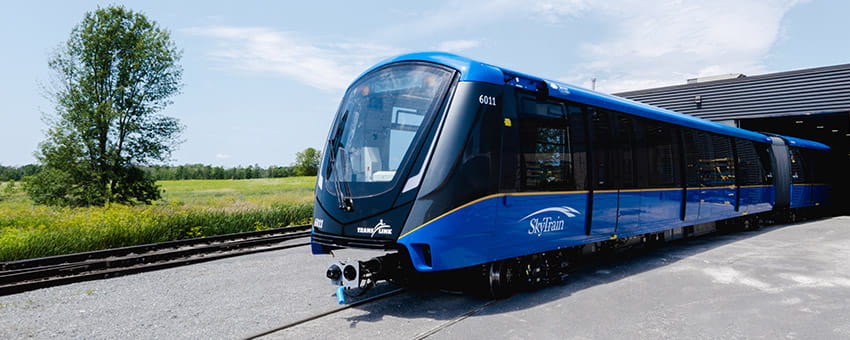 New TransLink Mark V SkyTrain being tested in Kingston Ontario