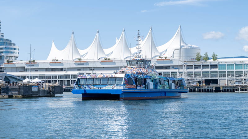 Burrard Chinook SeaBus in front of Canada Place