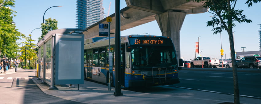 Bus Island at Brentwood Station