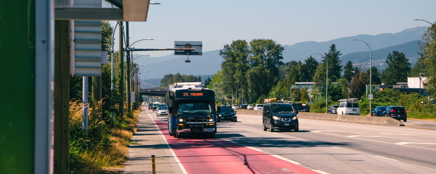 Queue jump on Lougheed Highway