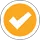 Orange checkmark