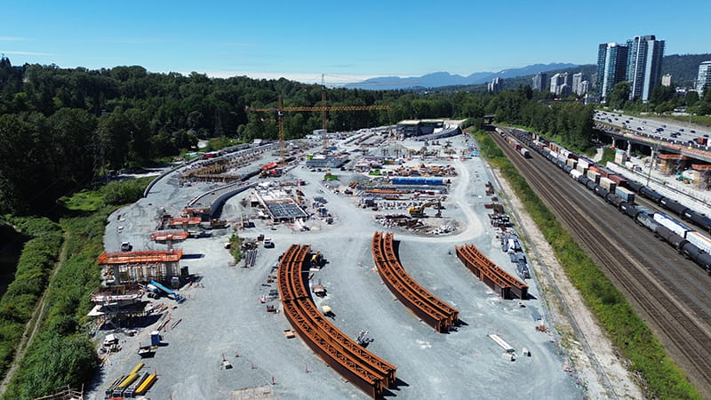 Aerial view of OMC 4 construction