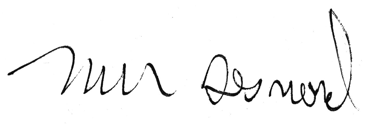 Signature for Kevin Desmond, TransLink CEO