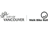 City of Vancouver and the Walk Bike Roll logos
