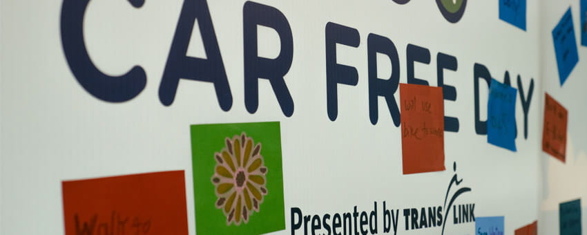 Car Free Day Pledge Wall
