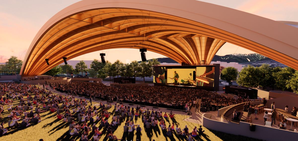 3D rendering of the new Freedom Mobile Ampitheatre at the PNE