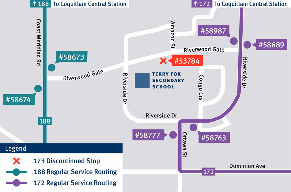173 Coquitlam Central Station Cedar special map