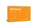 an orange concession compass card
