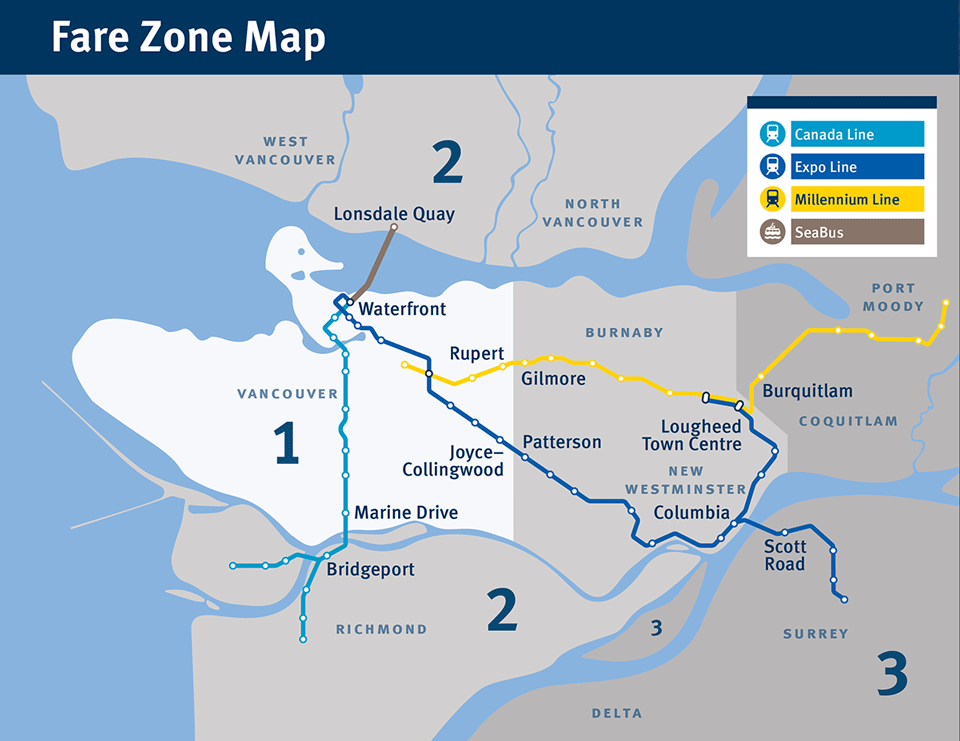 Fare Zone Map