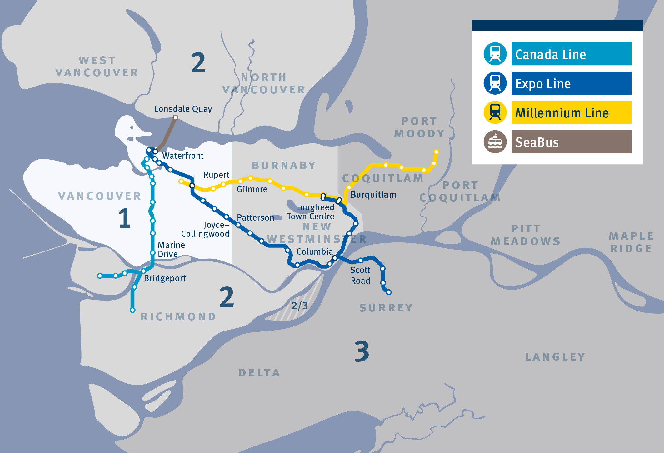 Fare Zone Map