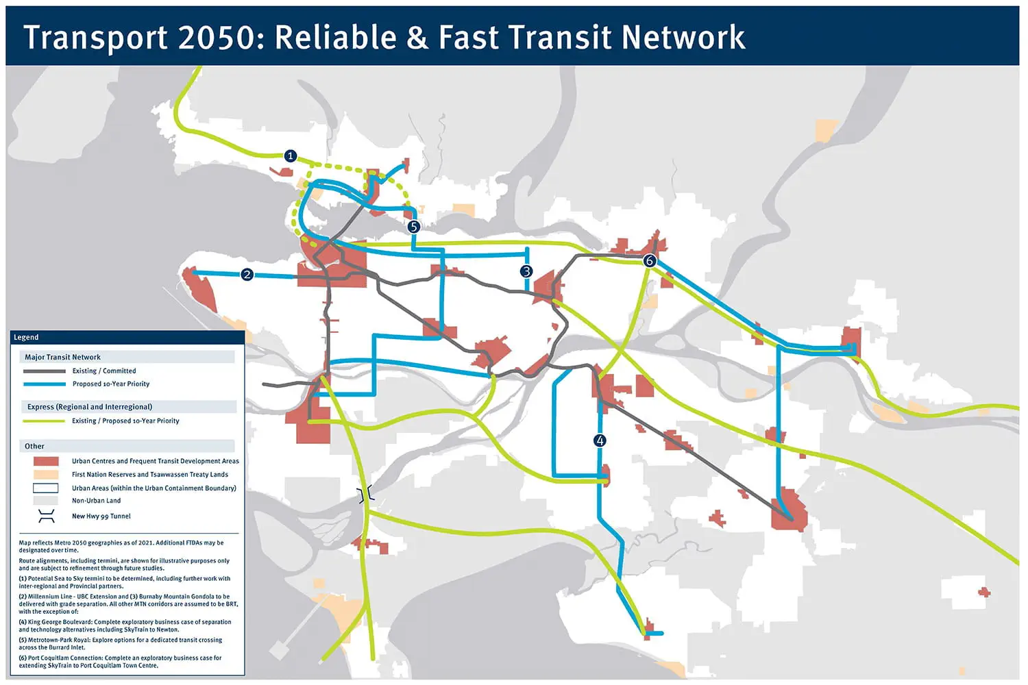 Rapid And Frequent Transit Map 