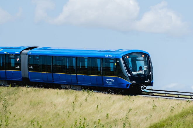 Mark V SkyTrain being tested in Kingston