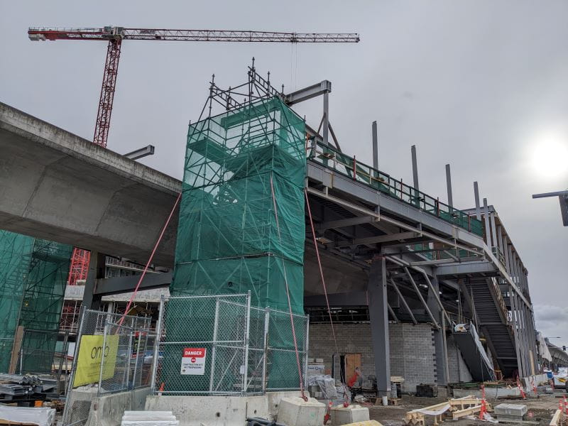 Capstan Station construction site