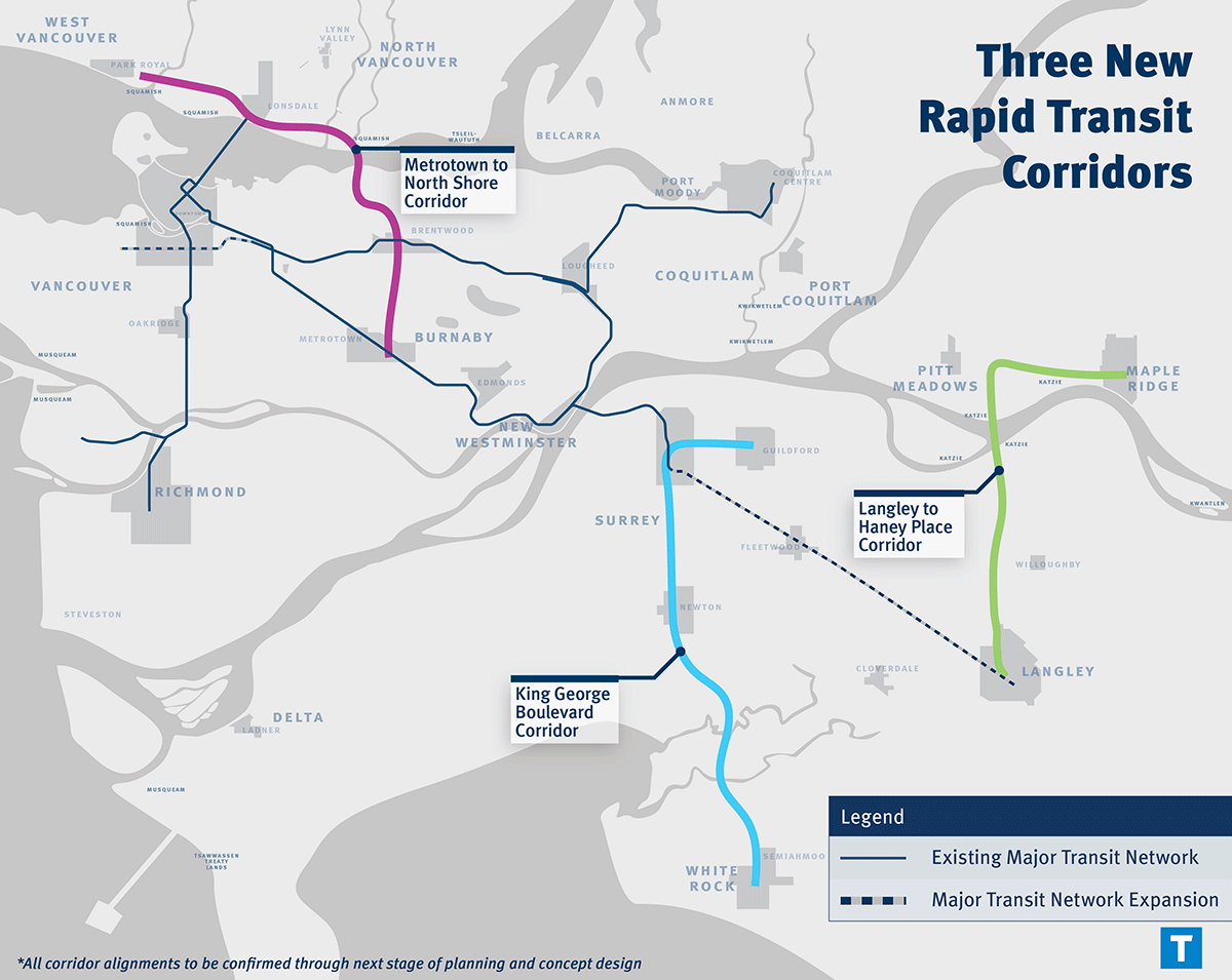 BRT new corridors