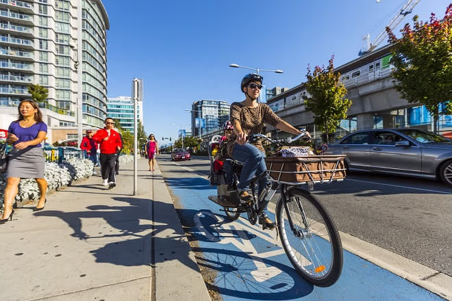 Cycling Walking Transit Driving near Canada Line
