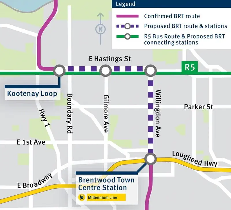 MNS BRT route option 1
