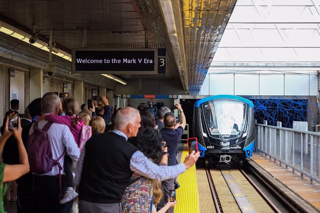 First Mark V train enters service