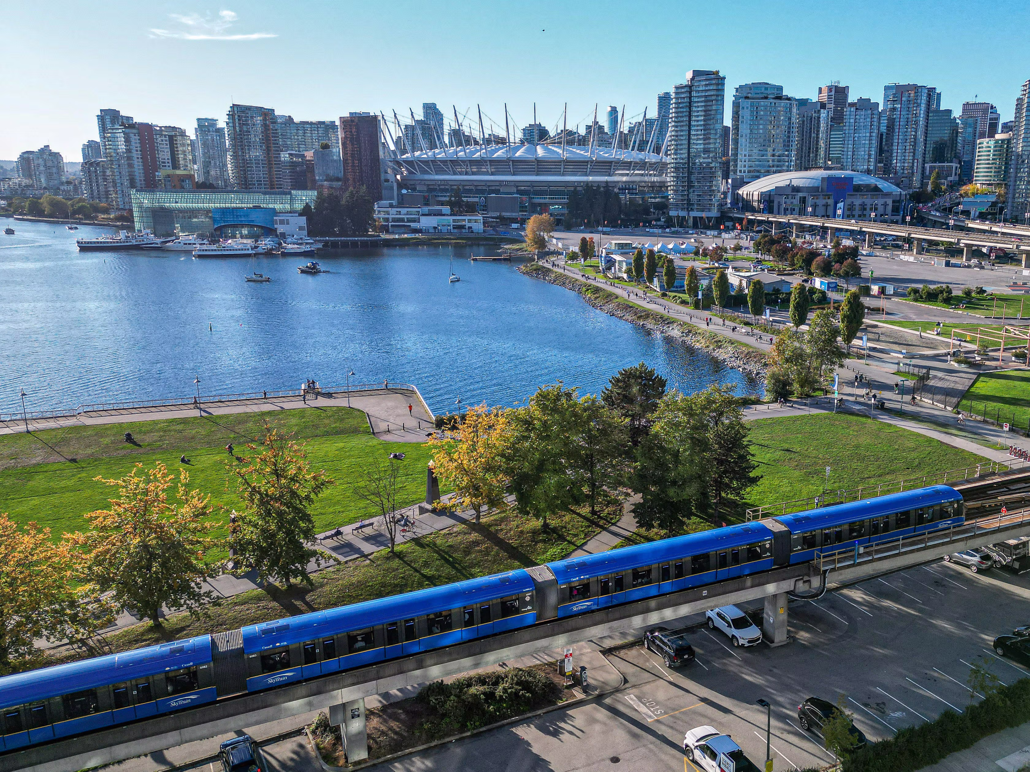 SkyTrain and BC Place